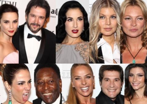 Evento une Fergie, Pelé, Kate Moss, Seu Jorge, Dieckmann e mais famosos